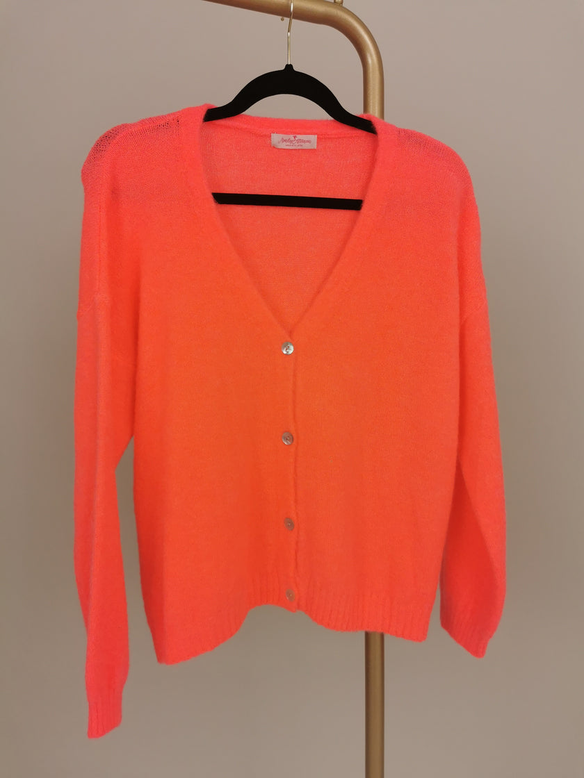 Cardigan Uni mit Knopfleiste in versch. Farben Artikel 5587