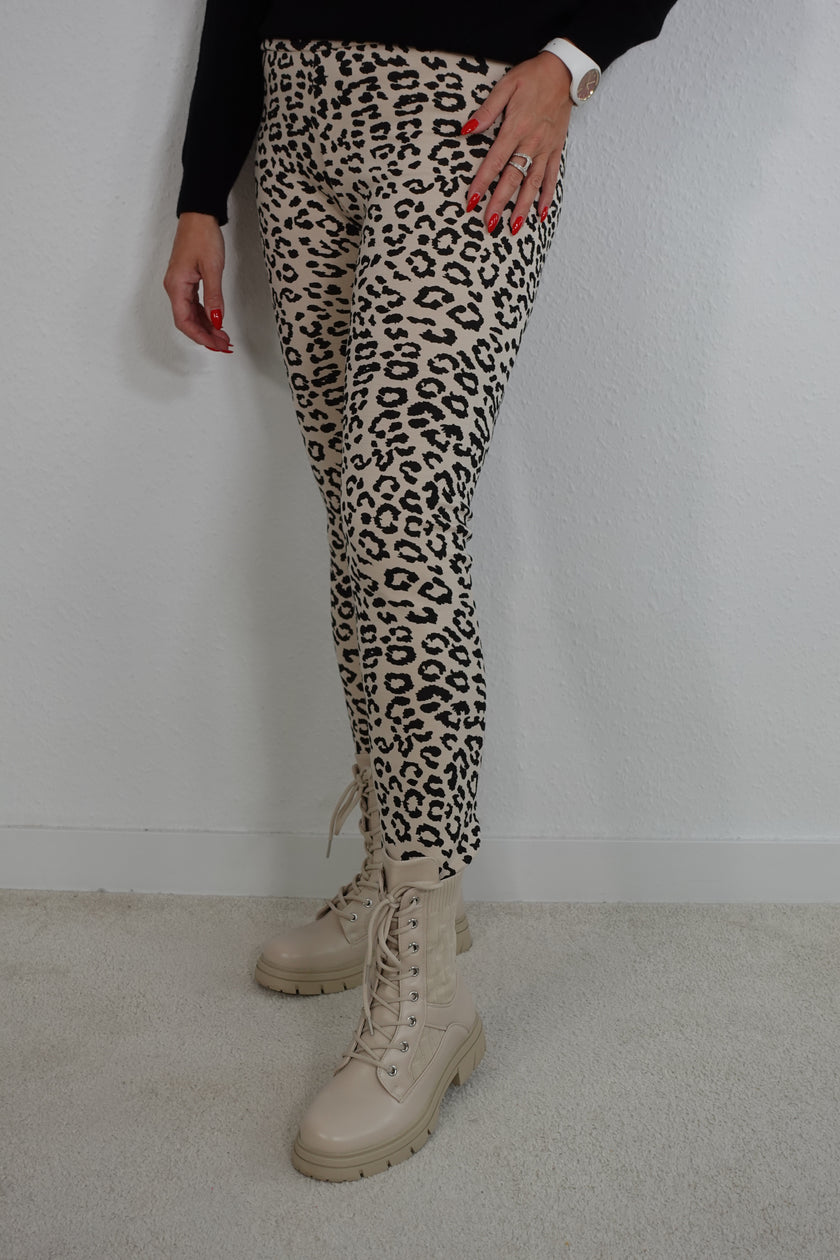 Leggings mit Leoprint in versch. Farben Artikel 5272