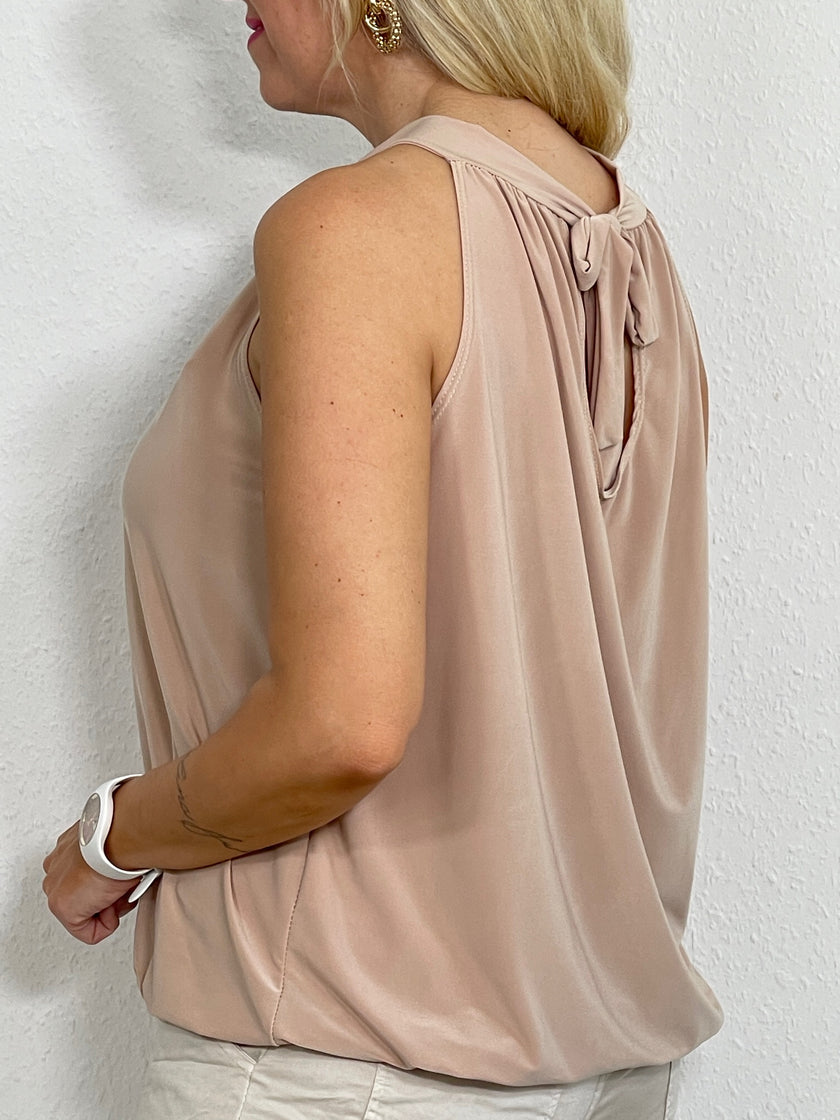 Neckholder Top Uni Kofferstoff in versch. Farben Artikel 3540