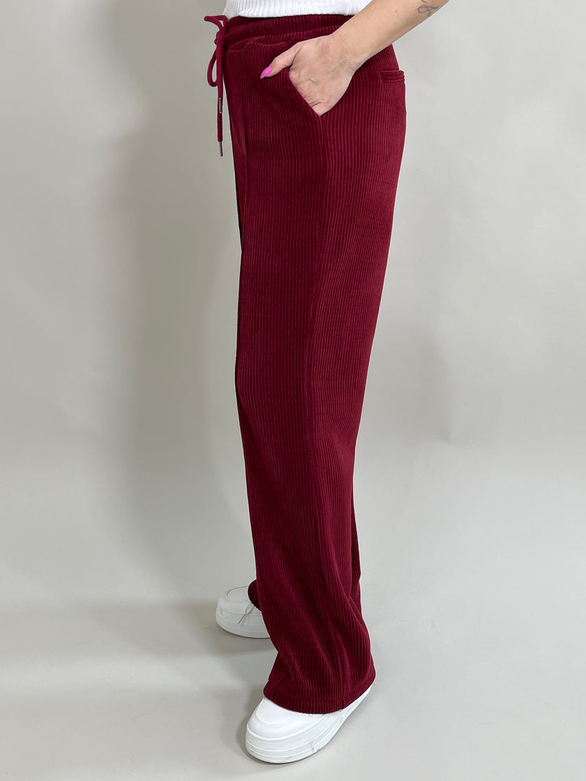 Palazzo-Hose Classic Cord in Bordeaux Artikel 5418