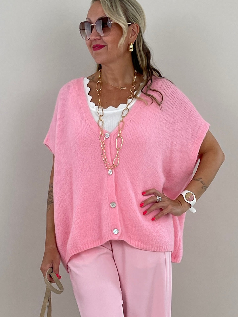Strickweste Oversized in versch. Farben Artikel 5628
