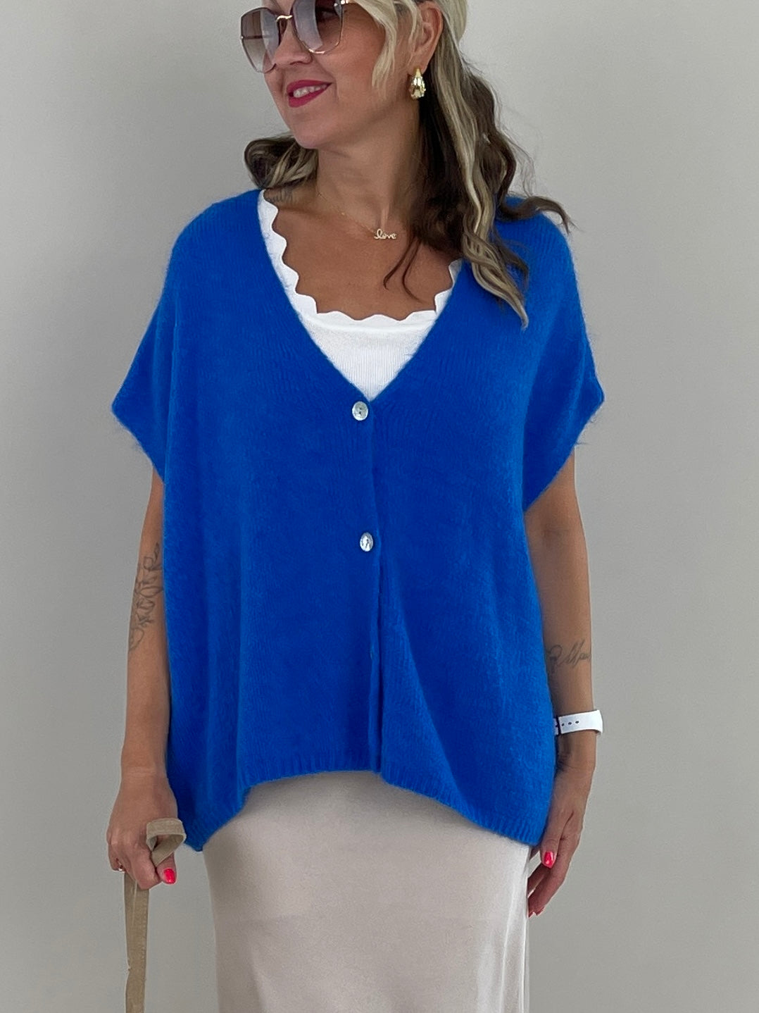 Strickweste Oversized in versch. Farben Artikel 5628