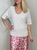 Pullover Kurzarm Feinstrick versch. Farben Artikel 5752