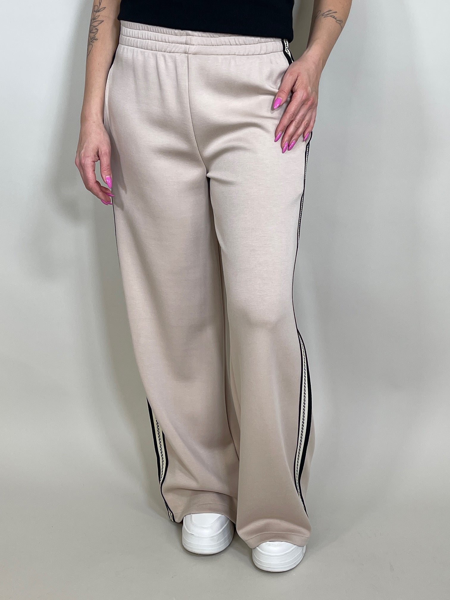 Marlene Hose mit Streifen in Beige Artikel 5140