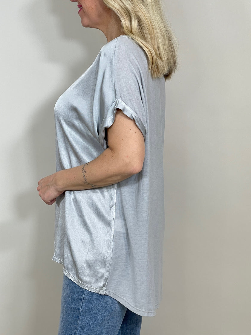 Shirt Satinoptik Uni in versch. Farben Artikel 3599