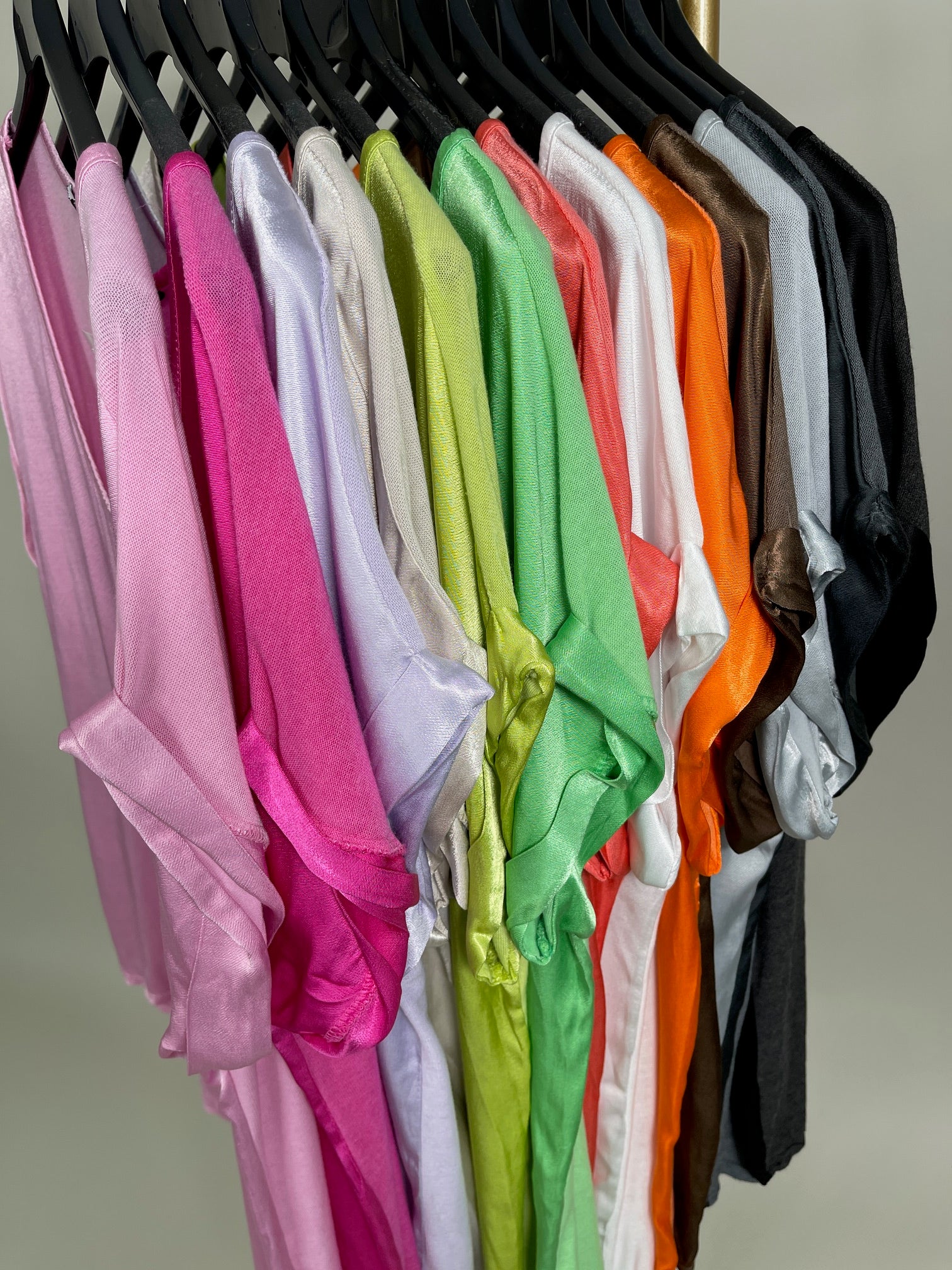 Shirt Satinoptik Uni in versch. Farben Artikel 3599