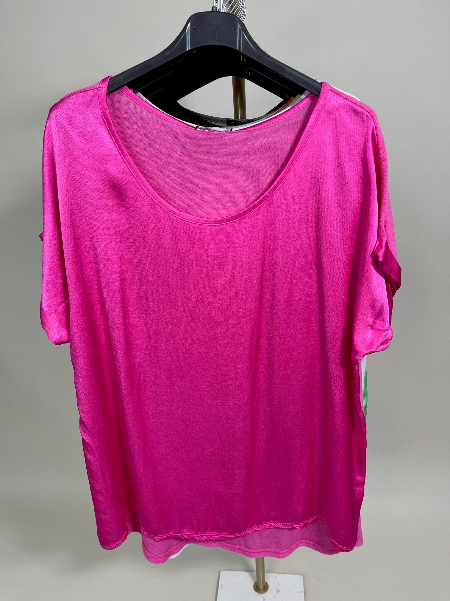Shirt Satinoptik Uni in versch. Farben Artikel 3599