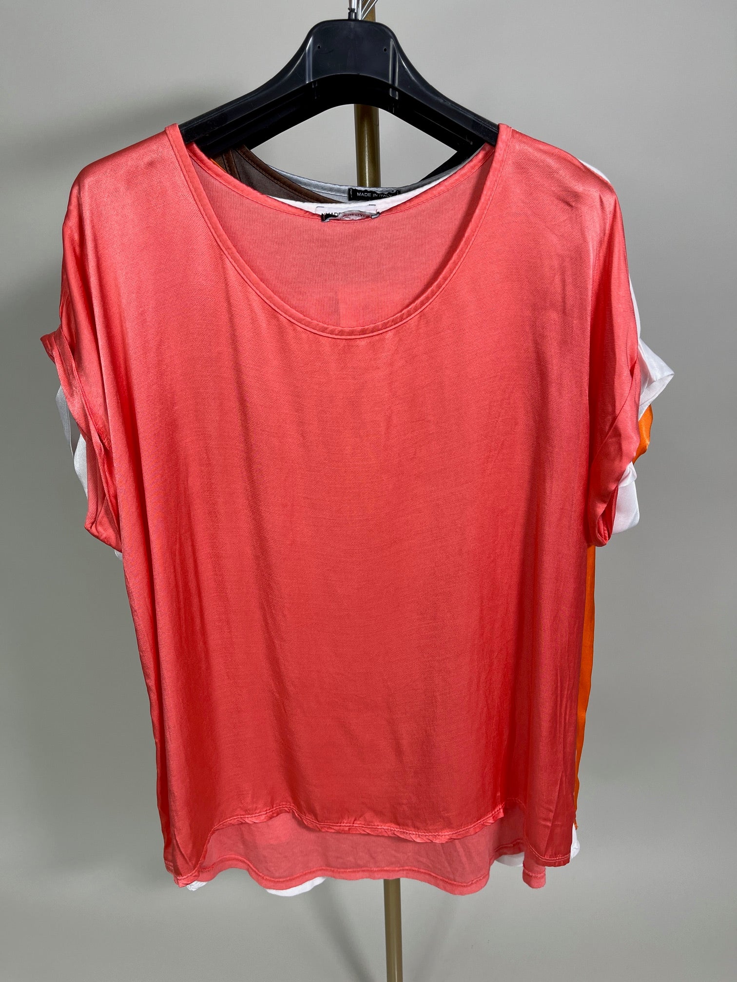 Shirt Satinoptik Uni in versch. Farben Artikel 3599