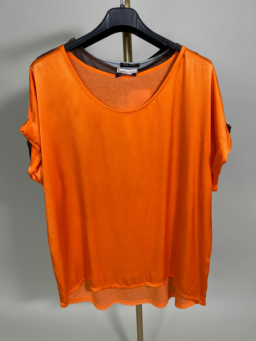 Shirt Satinoptik Uni in versch. Farben Artikel 3599