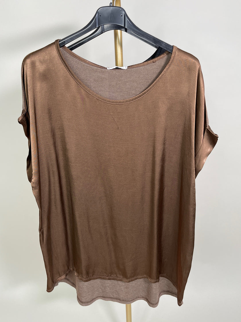 Shirt Satinoptik Uni in versch. Farben Artikel 3599