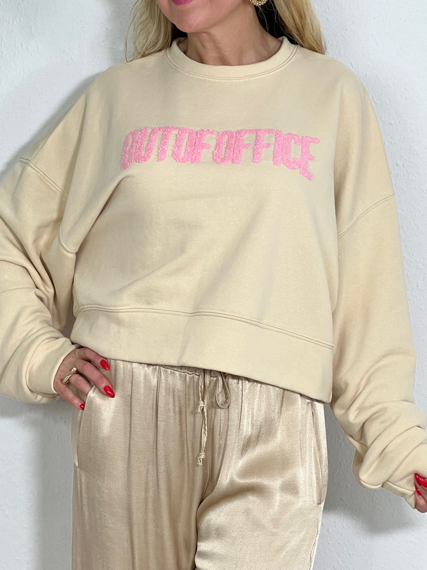 Sweater mit Frottee-Aufdruck in versch. Farben Artikel 5007