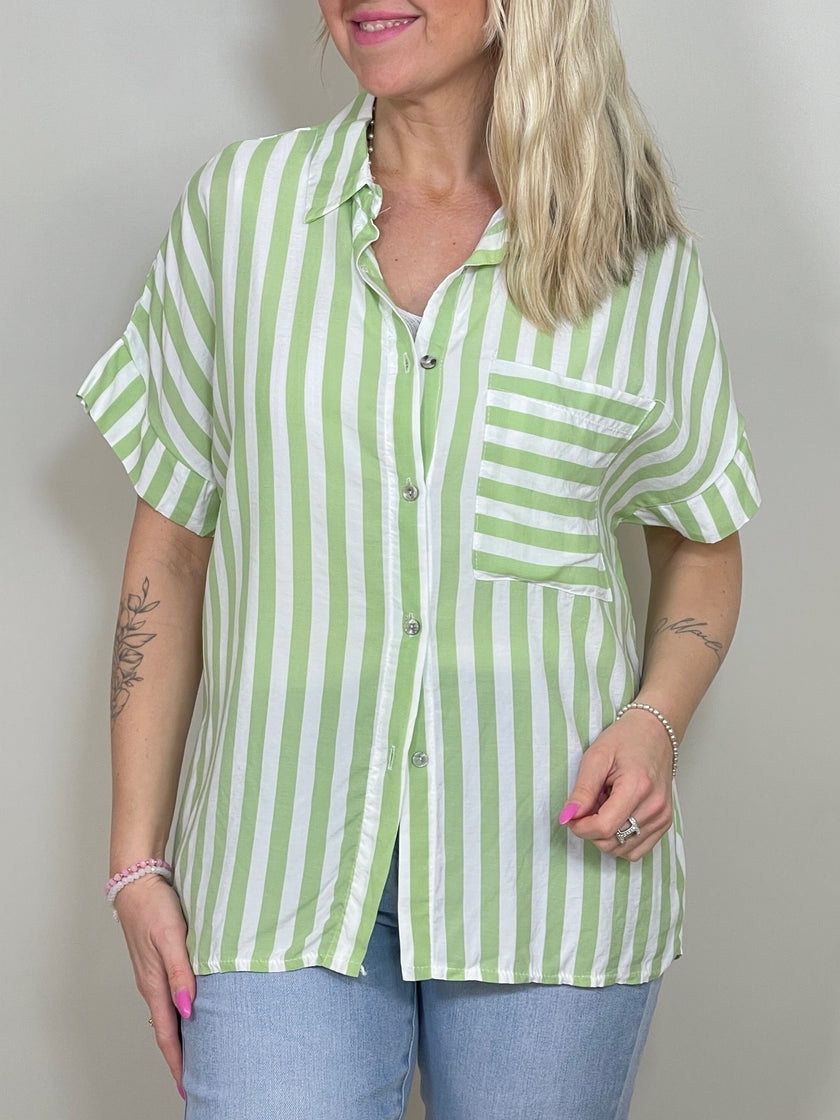 Bluse kurz gestreift in versch. Farben Artikel 4092