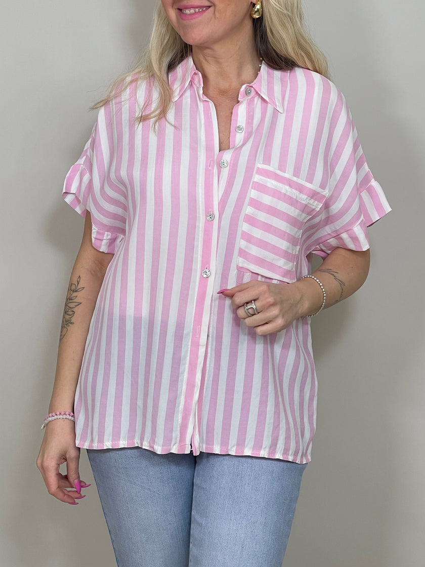 Bluse kurz gestreift in versch. Farben Artikel 4092