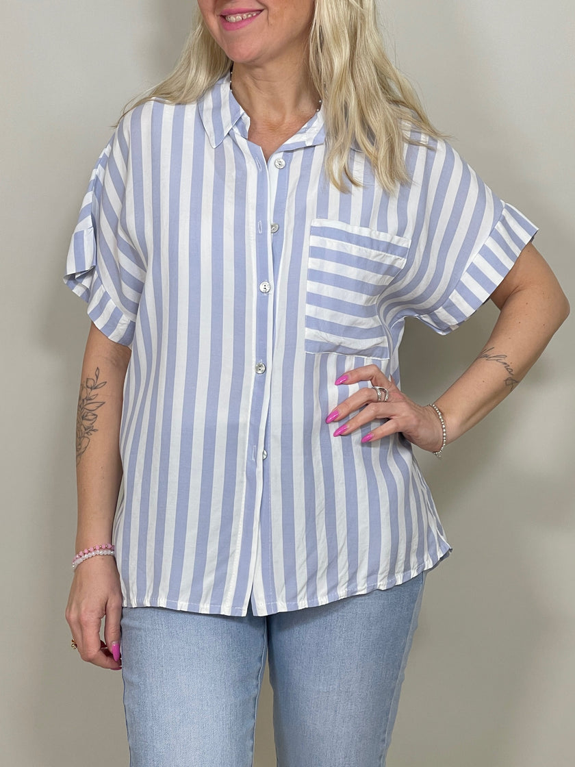 Bluse kurz gestreift in versch. Farben Artikel 4092