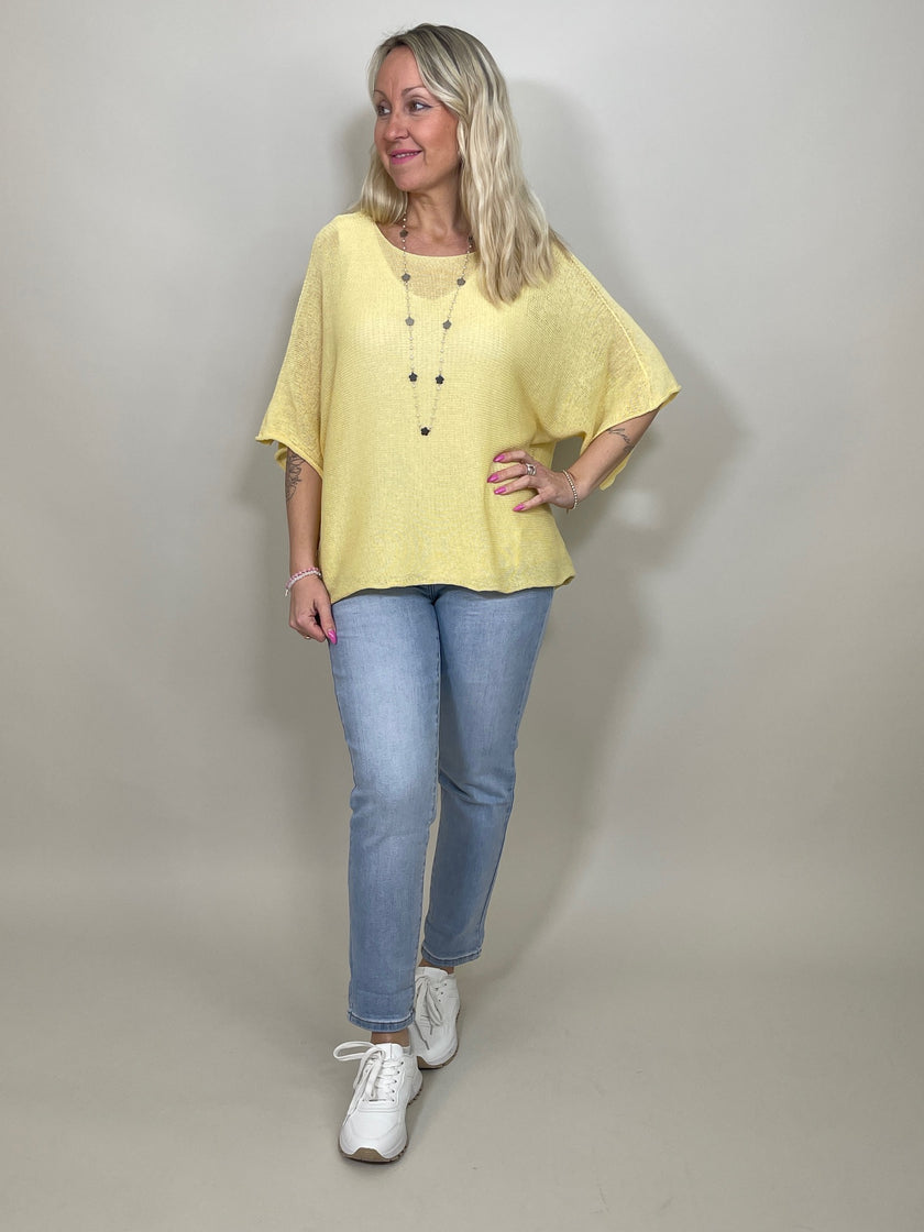 Pullover Kurz Feinstrick versch. Farben Artikel 5768