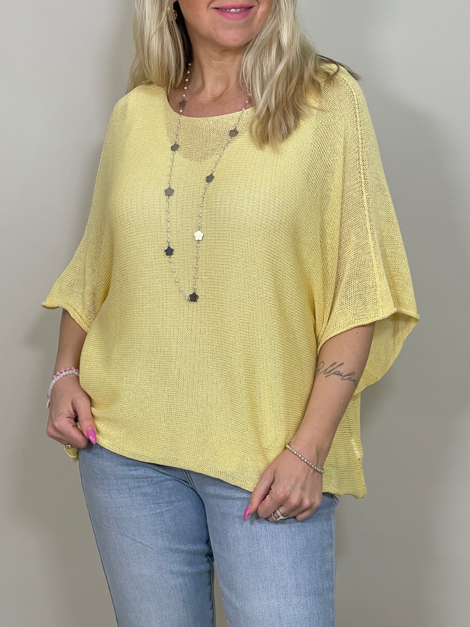 Pullover Kurz Feinstrick versch. Farben Artikel 5768