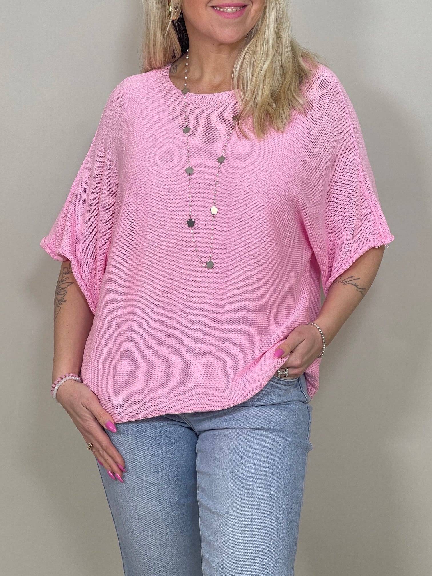 Pullover Kurz Feinstrick versch. Farben Artikel 5768