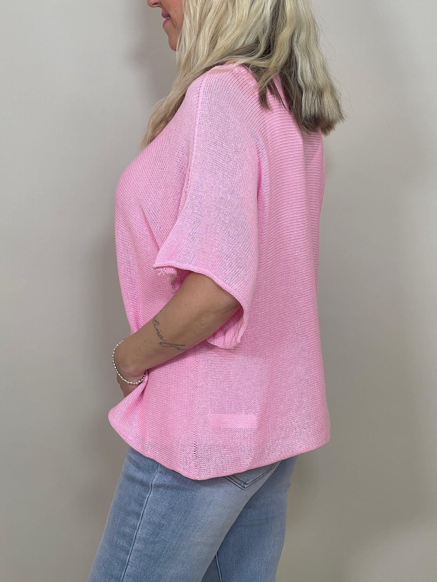 Pullover Kurz Feinstrick versch. Farben Artikel 5768