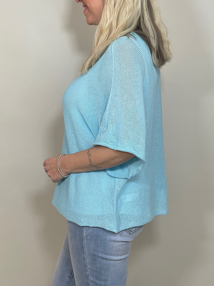 Pullover Kurz Feinstrick versch. Farben Artikel 5768
