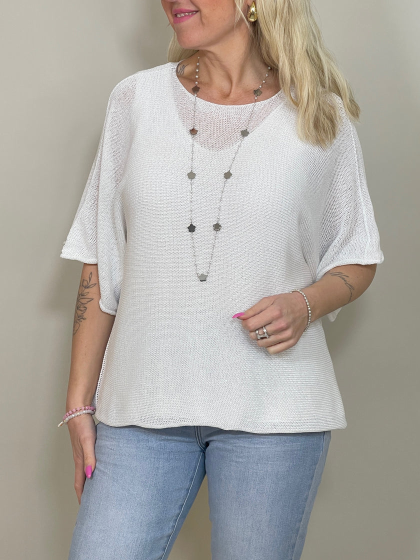 Pullover Kurz Feinstrick versch. Farben Artikel 5768