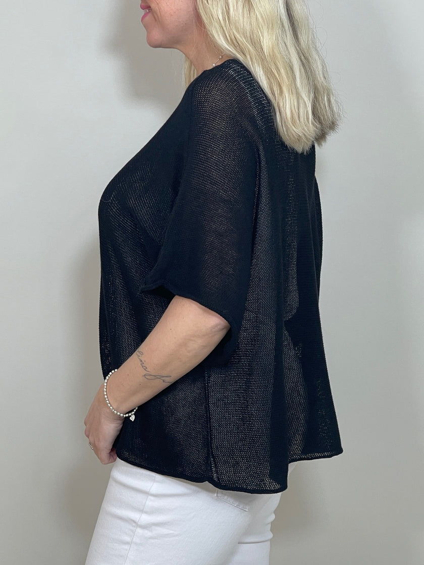 Pullover Kurz Feinstrick versch. Farben Artikel 5768