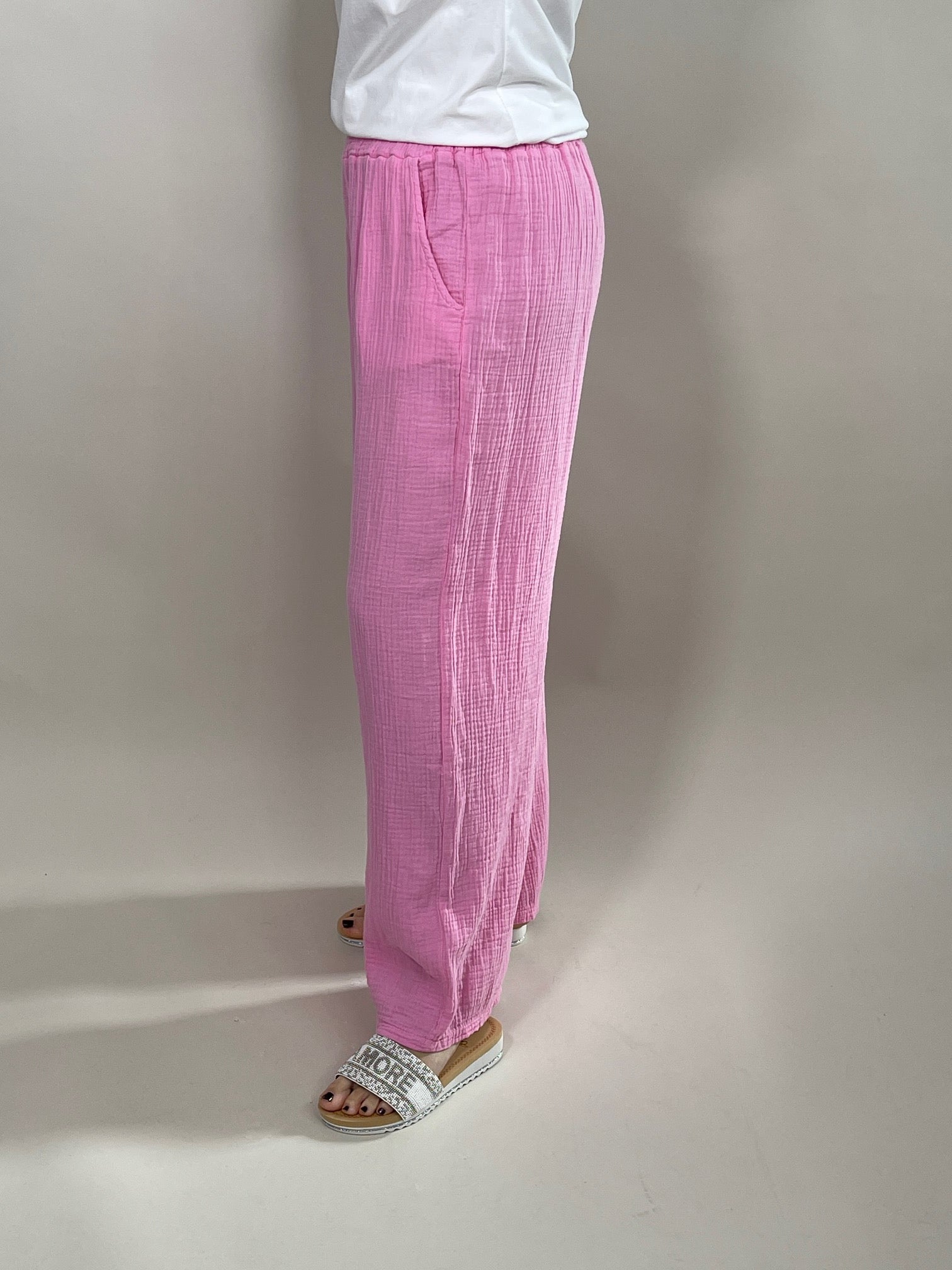 Musselin Hose Uni in versch. Farben Artikel 5780