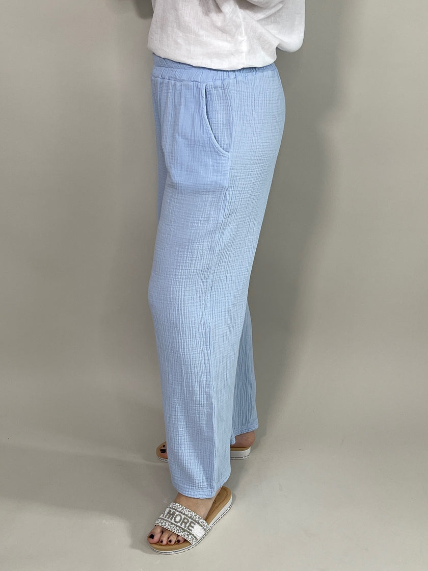 Musselin Hose Uni in versch. Farben Artikel 5780