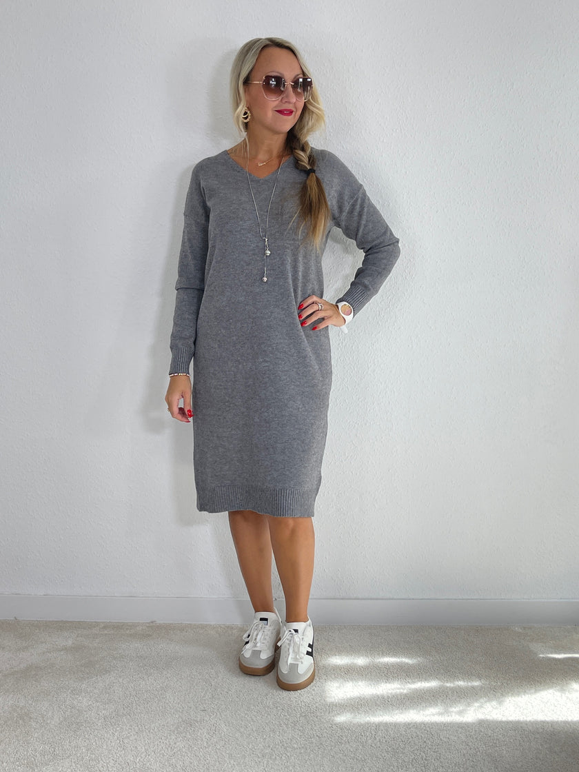 Strickkleid Uni in versch. Farben Artikel 5266