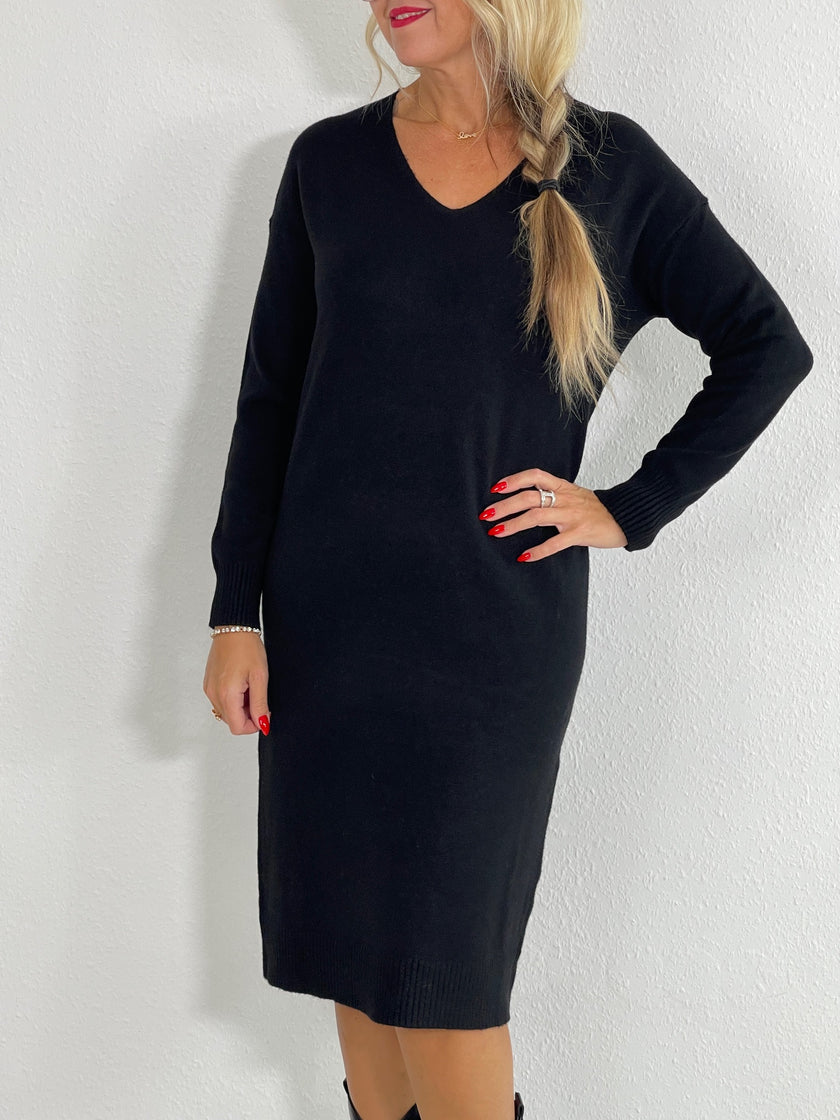 Strickkleid Uni in versch. Farben Artikel 5266