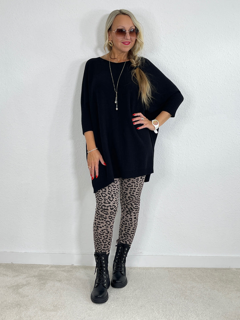 Leggings mit Leoprint in versch. Farben Artikel 5272