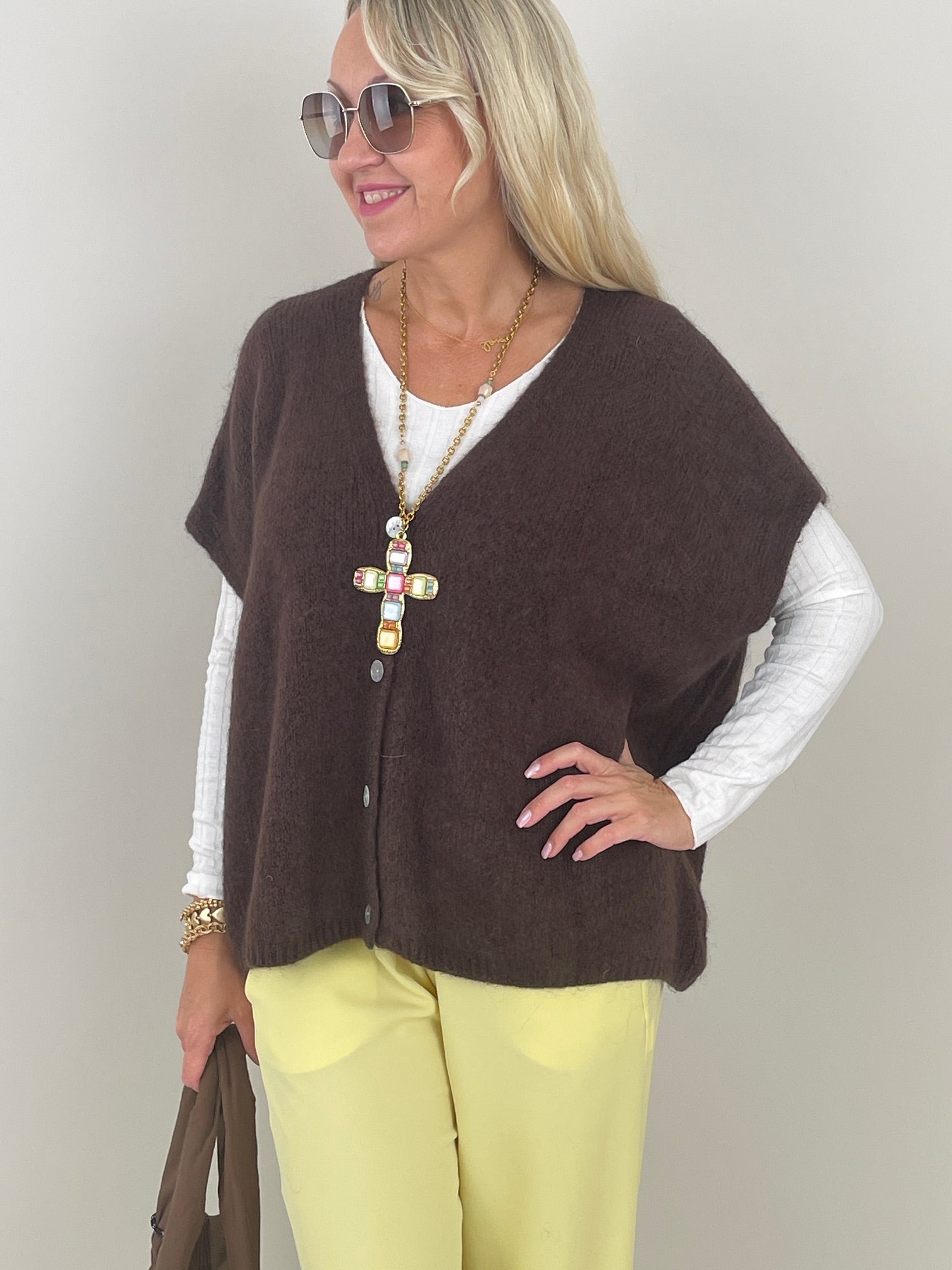 Strickweste Oversized in versch. Farben Artikel 5628
