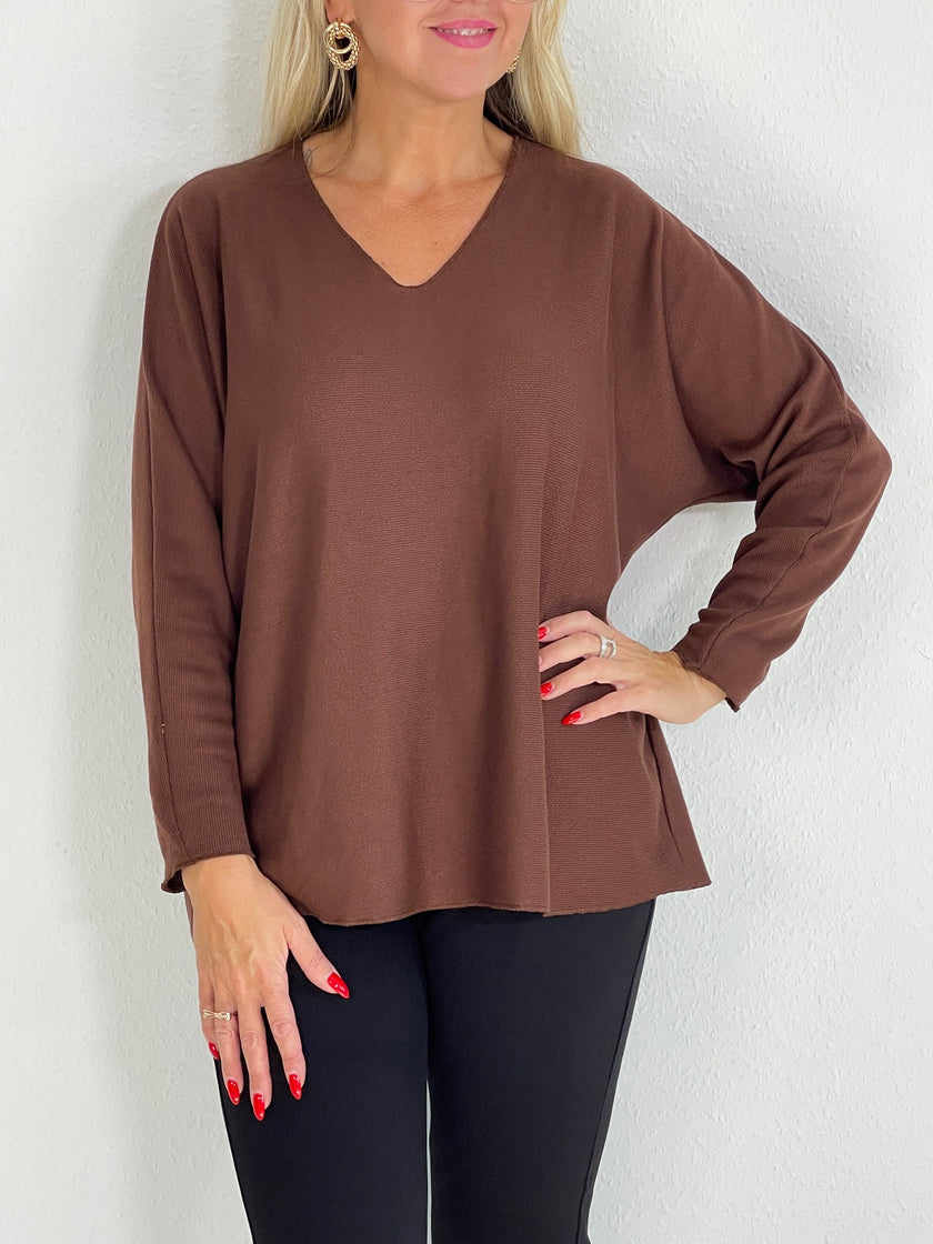 Basic Feinstrick 3/4 Ärmel in versch. Farben Artikel 5314