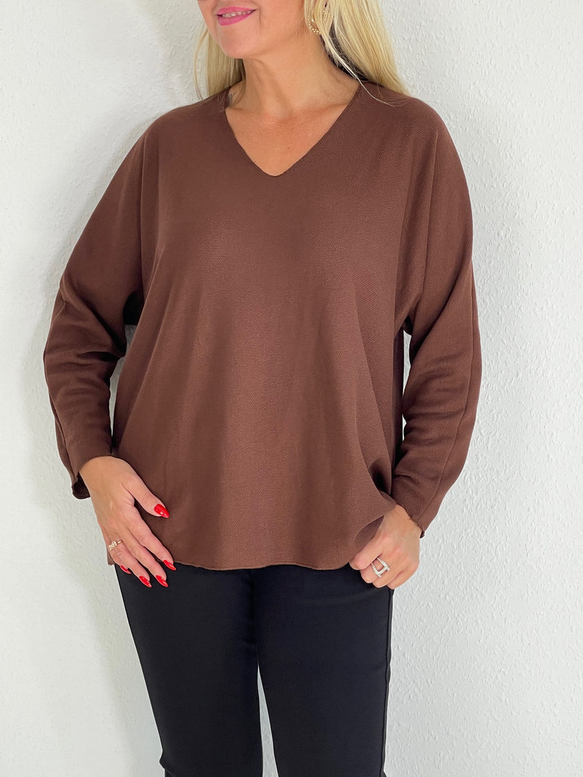 Basic Feinstrick 3/4 Ärmel in versch. Farben Artikel 5314