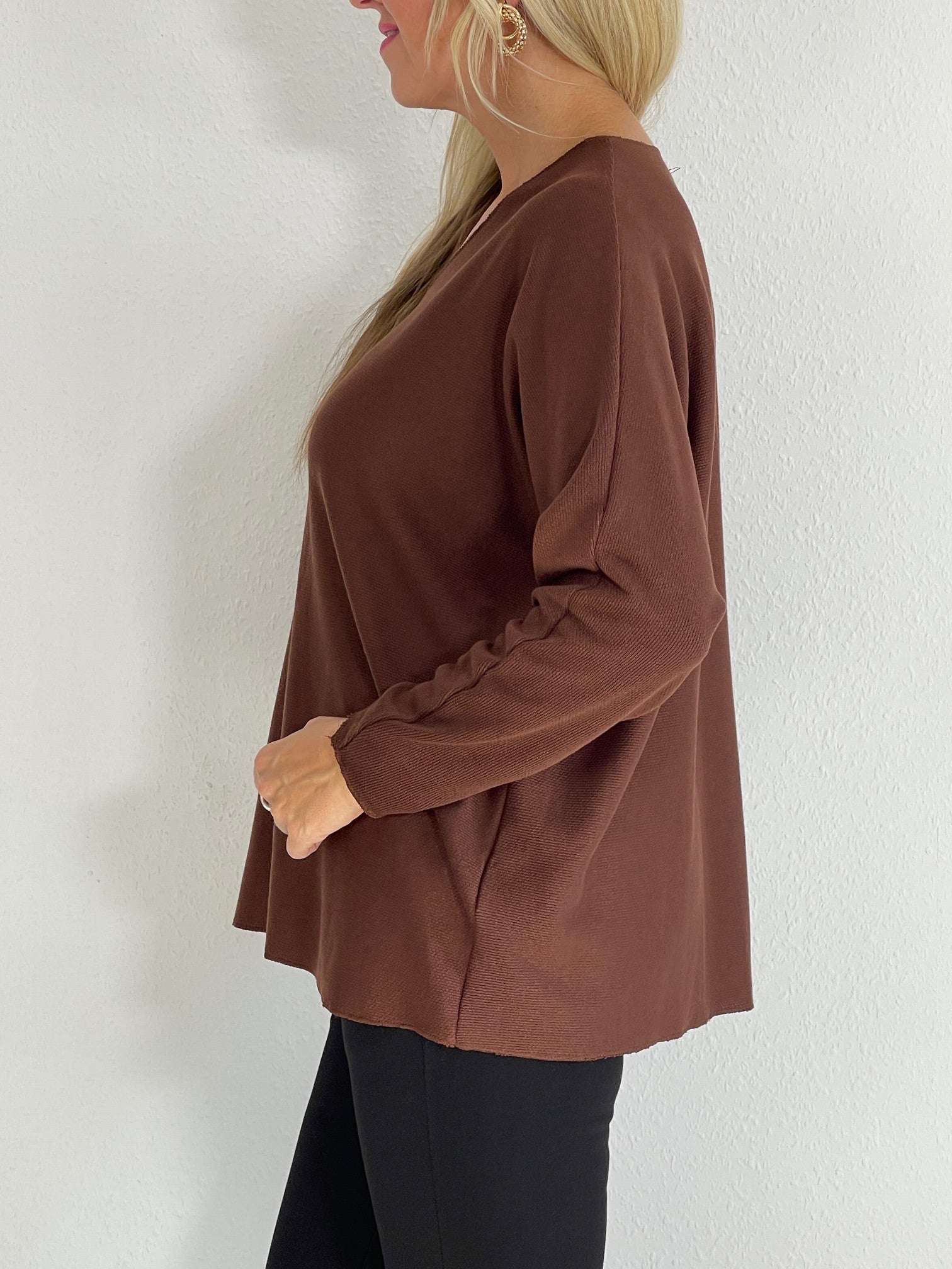 Basic Feinstrick 3/4 Ärmel in versch. Farben Artikel 5314