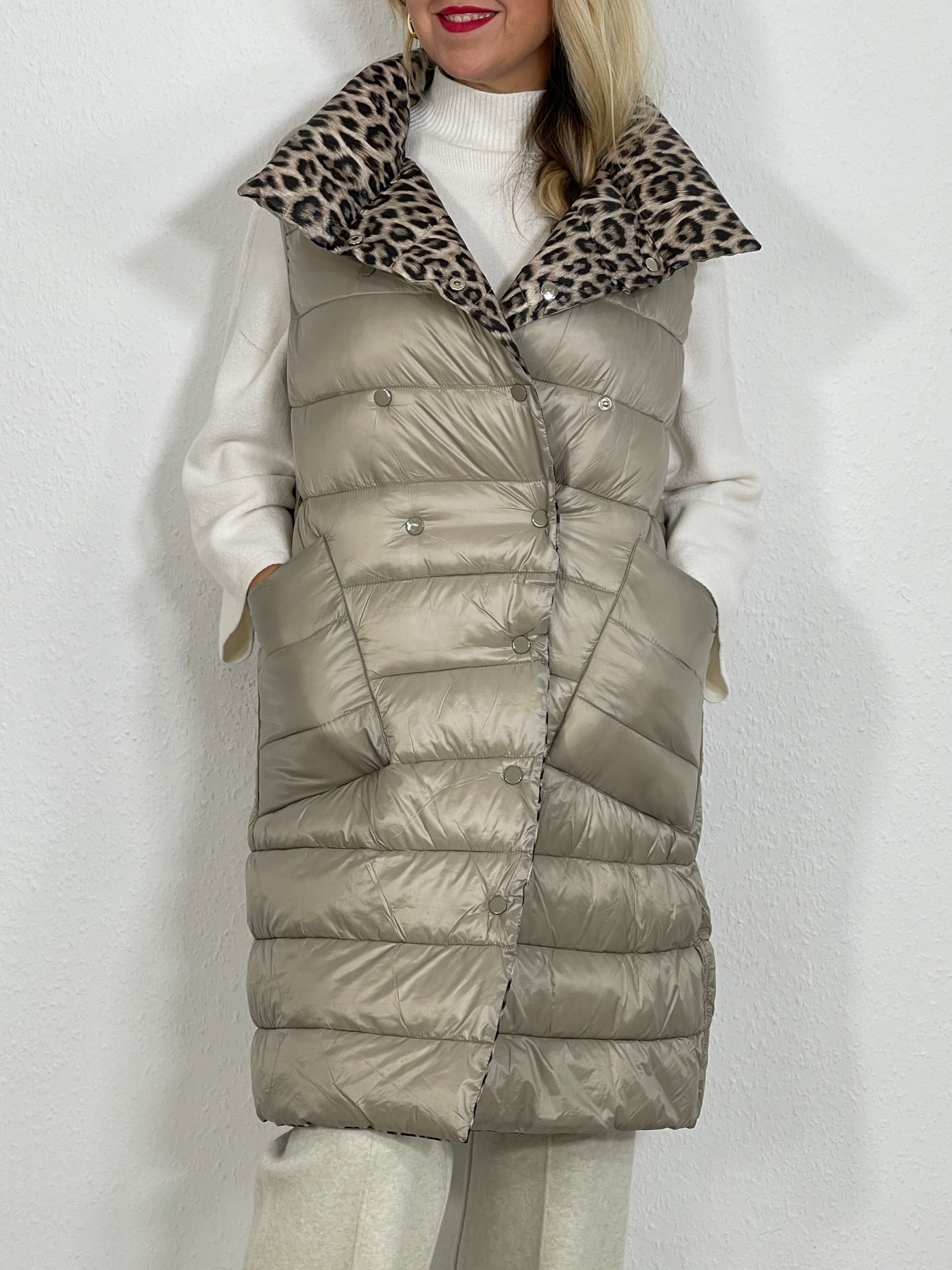 Wendeweste in Taupe Artikel 5226