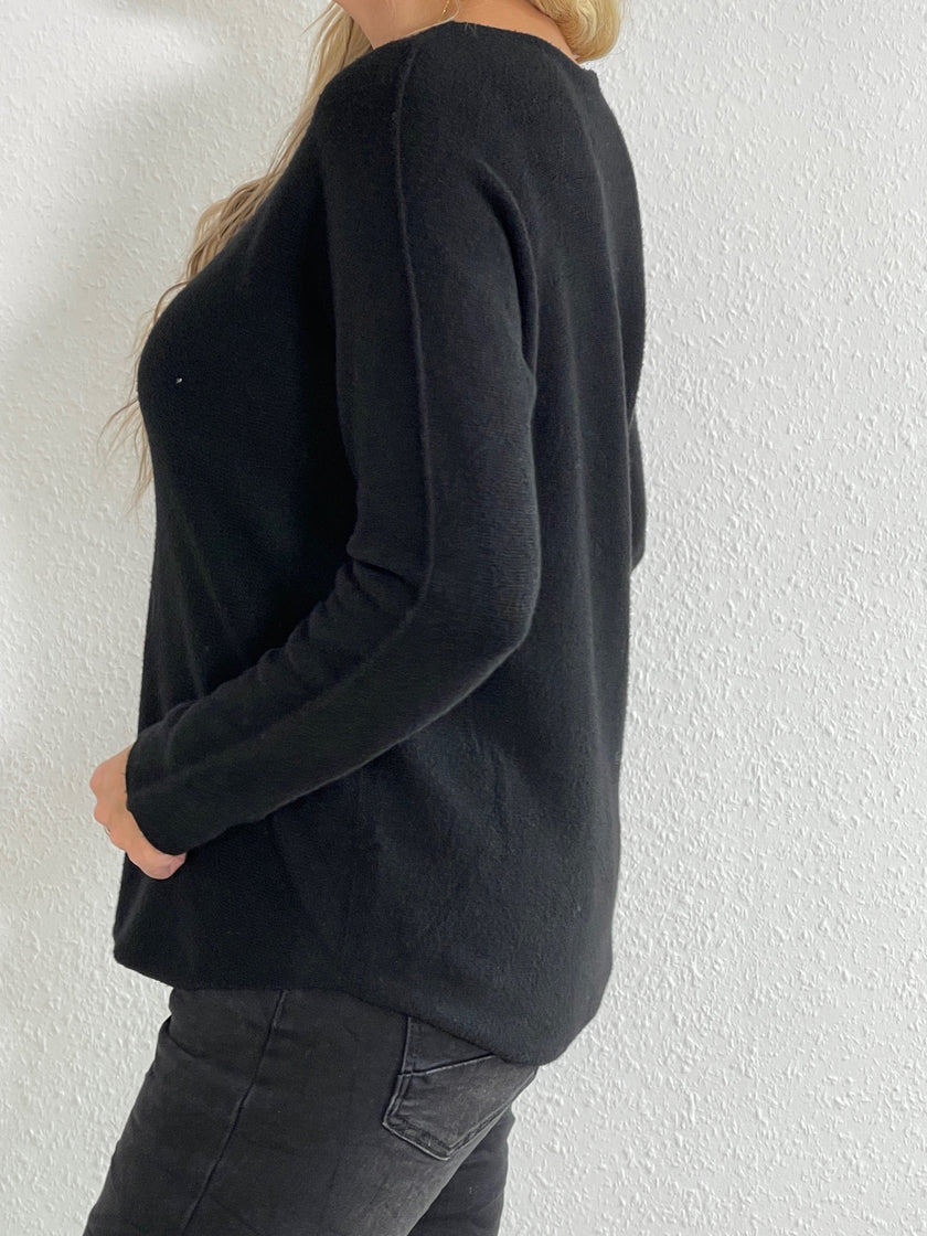 Pullover leichter U-Boot Ausschnitt in versch. Farben Artikel 5361