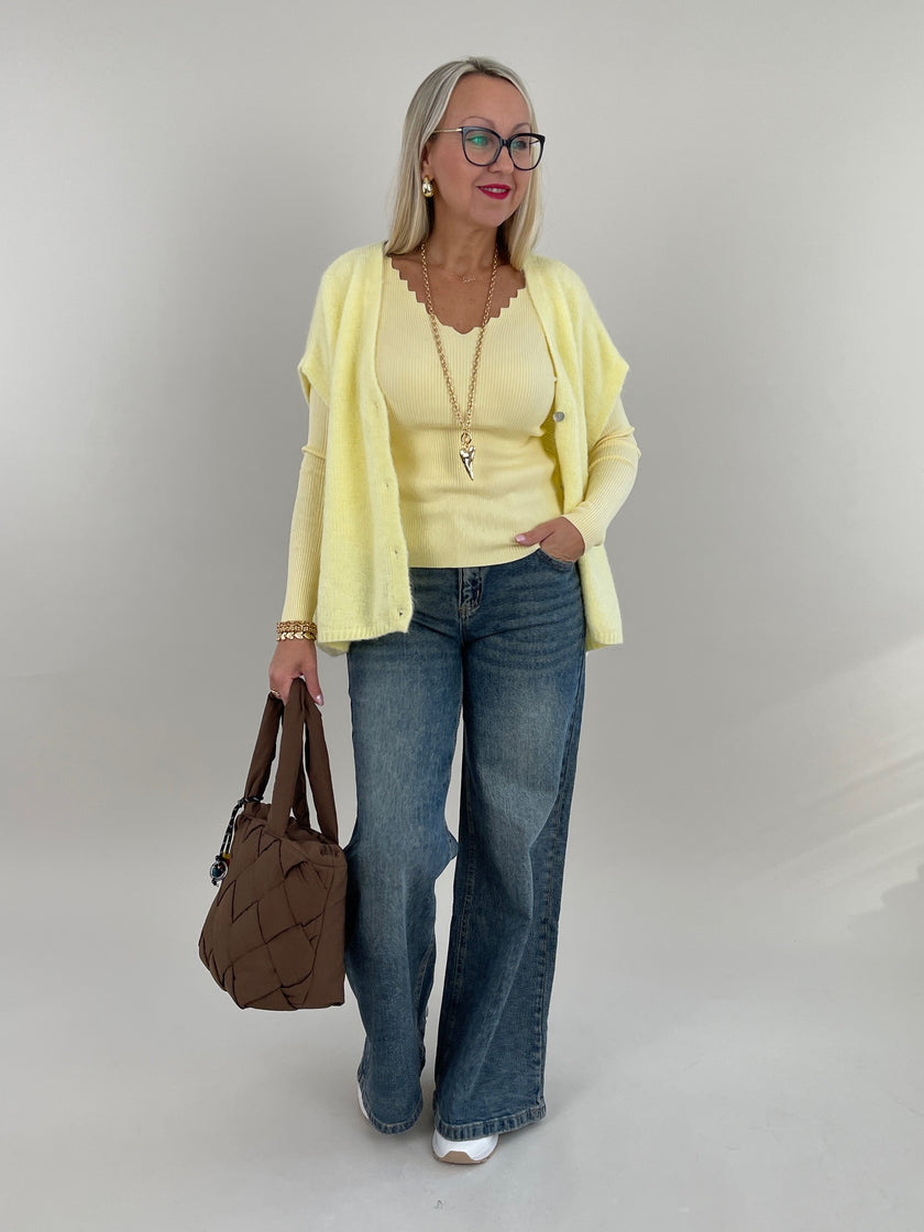 Langarmshirt Uni gerippt in versch. Farben Art. 6294