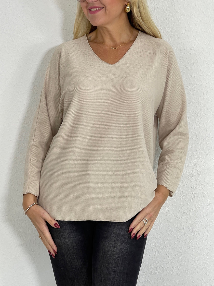 Basic Feinstrick 3/4 Ärmel in versch. Farben Artikel 5314