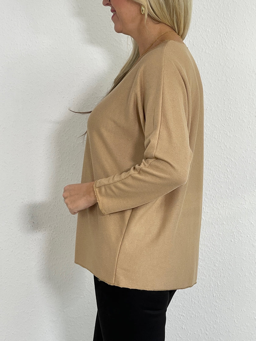 Basic Feinstrick 3/4 Ärmel in versch. Farben Artikel 5314