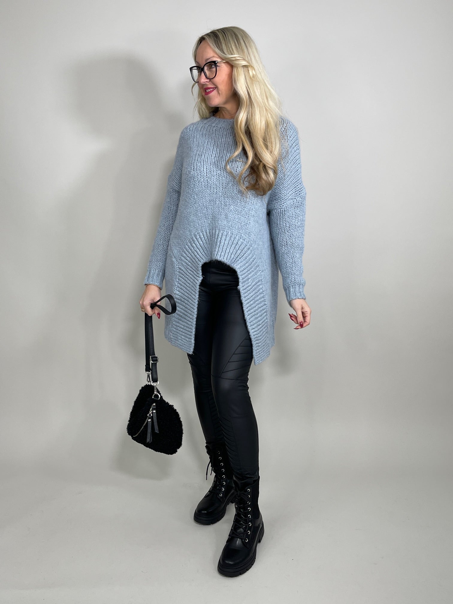 Longpullover Grobstrick in versch. Farben Artikel 5504