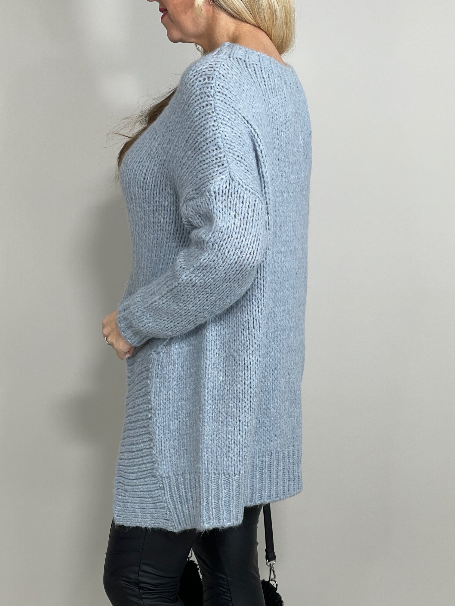 Longpullover Grobstrick in versch. Farben Artikel 5504
