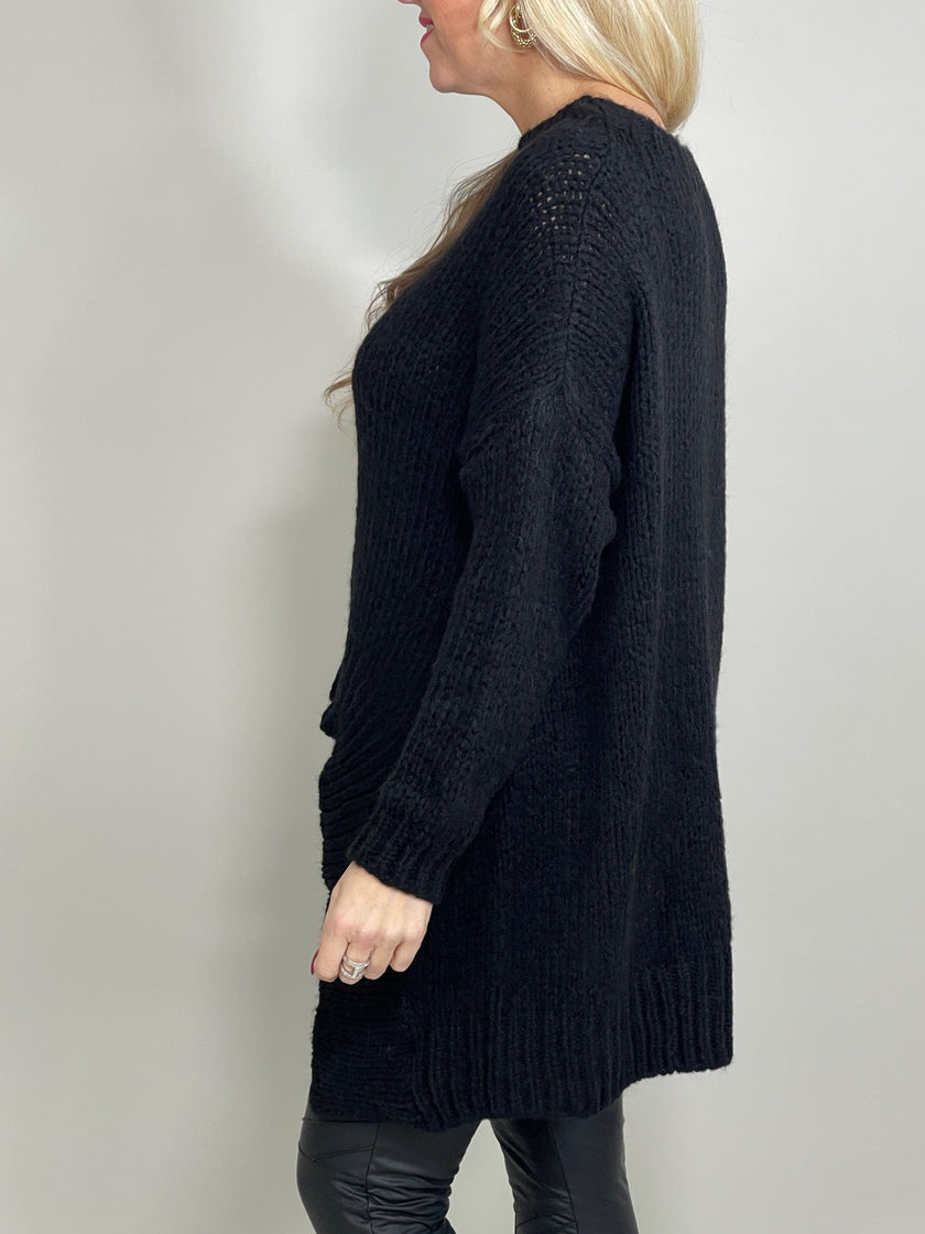Longpullover Grobstrick in versch. Farben Artikel 5504