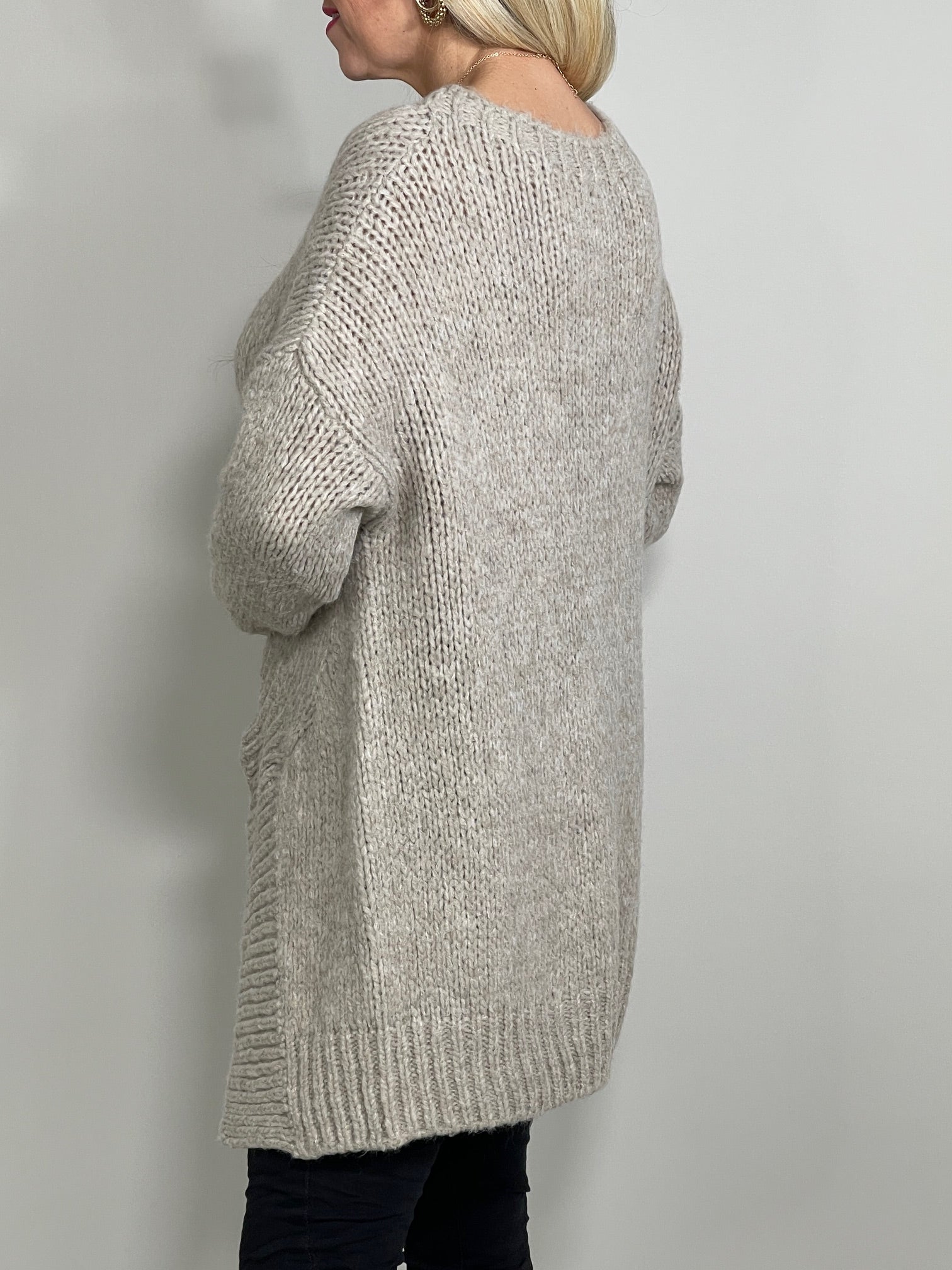Longpullover Grobstrick in versch. Farben Artikel 5504