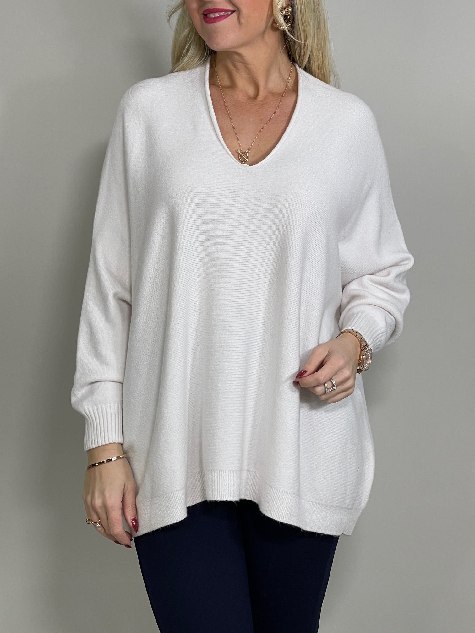 Pullover V-Ausschnitt in versch. Farben Artikel 5342