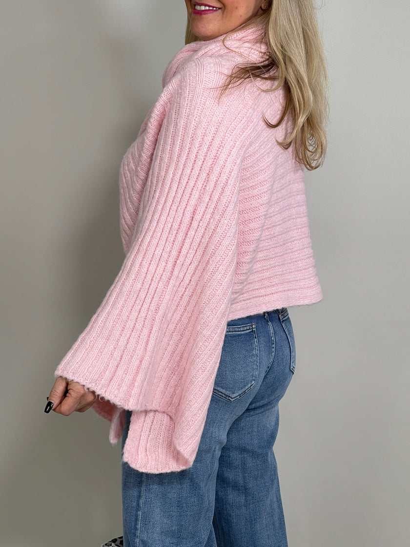 Strick-Poncho mit Ärmeln in versch. Farben Artikel 5506