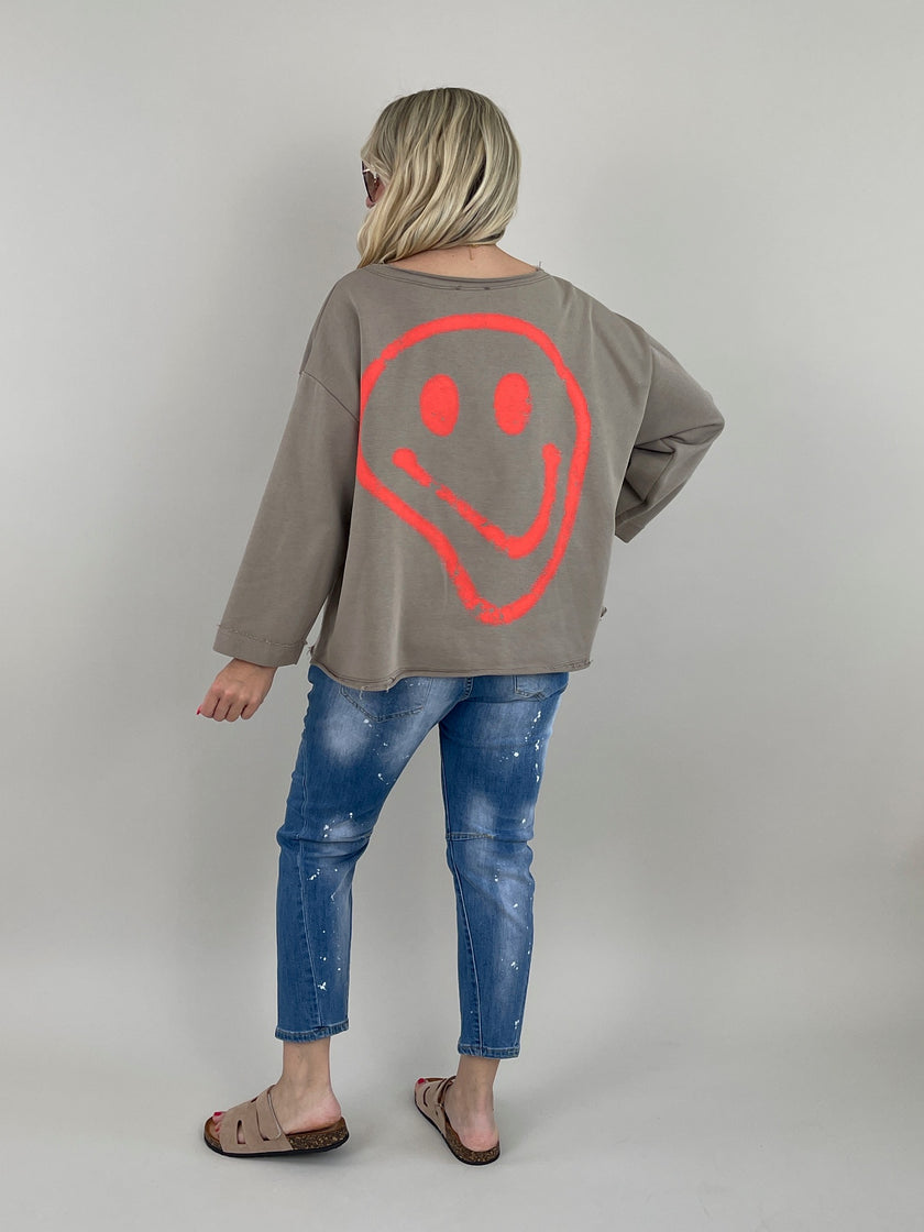 Sweatshirt Smile in versch. Farben Artikel 6078
