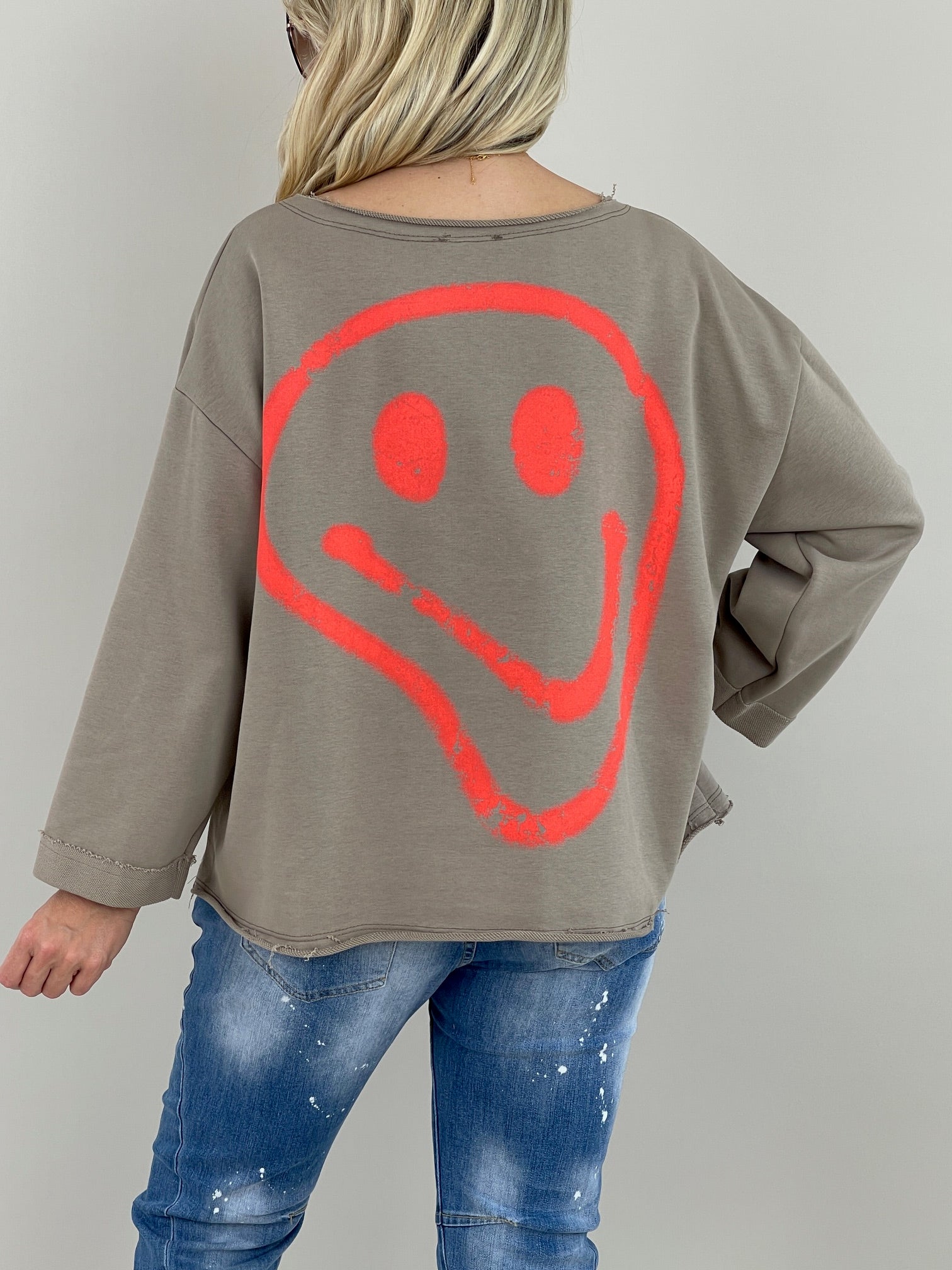 Sweatshirt Smile in versch. Farben Artikel 6078