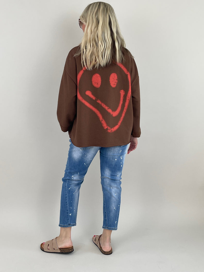 Sweatshirt Smile in versch. Farben Artikel 6078
