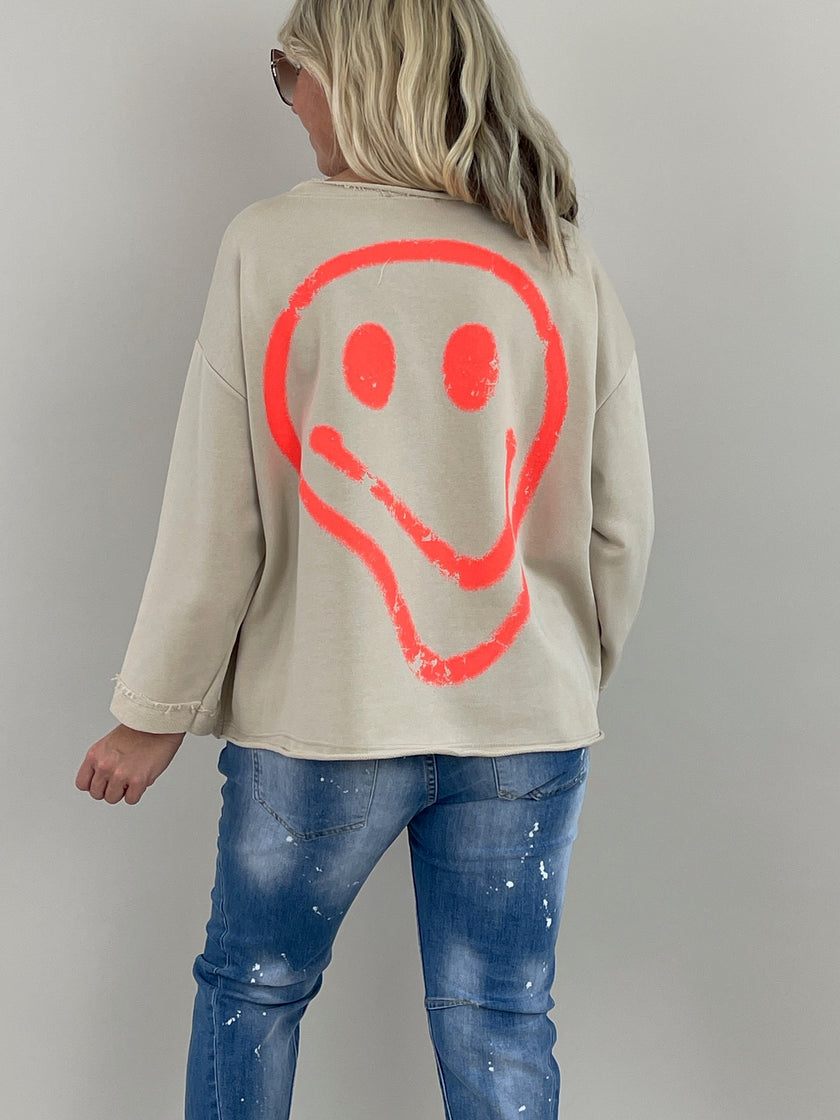 Sweatshirt Smile in versch. Farben Artikel 6078
