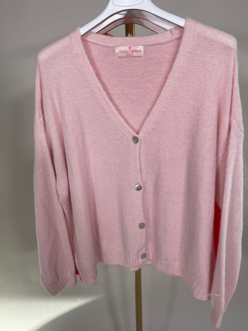 Cardigan Uni mit Knopfleiste in versch. Farben Artikel 5587